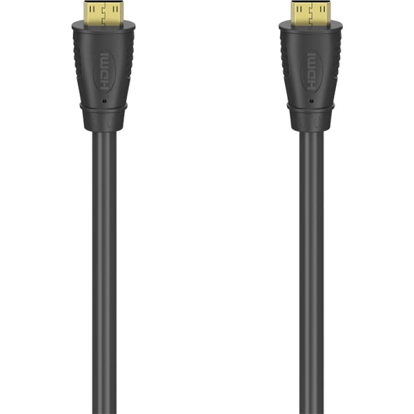 Cablu HDMI si Ethernet HAMA 205344, 5m, 4k, placat aur, negru