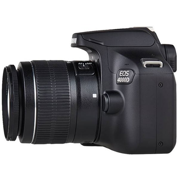 Aparat foto DSLR CANON EOS 4000D, 18 MP, Wi-Fi, negru + Obiectiv 18-55mm SEE
