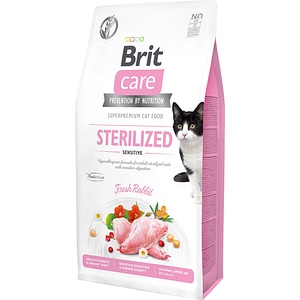 Hrana uscata pentru pisici BRIT CARE Sterilized Sensitive, Adult, Iepure 1