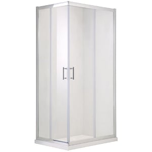 Cabina de dus COOKE & LEWIS Onega, patrata, 90 x 90 x 190 cm, sticla securizata 5mm, profil crom