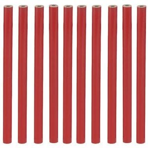 Set 10 creioane uz industrial OPP1 Magnusson, grafit negru, 17.7 cm, rosu