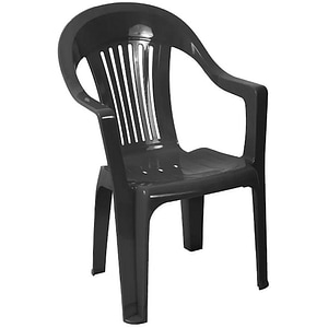 Scaun gradina Napochim Sole, plastic, 57 x 54 x 90 cm, gri antracit
