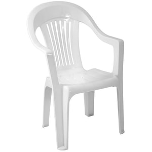 Scaun gradina Napochim Sole, plastic, 57 x 54 x 90 cm, alb