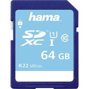 Card de memorie HAMA 104379, SDXC, 64GB, 22MB/s, clasa 10/U1, UHS-I