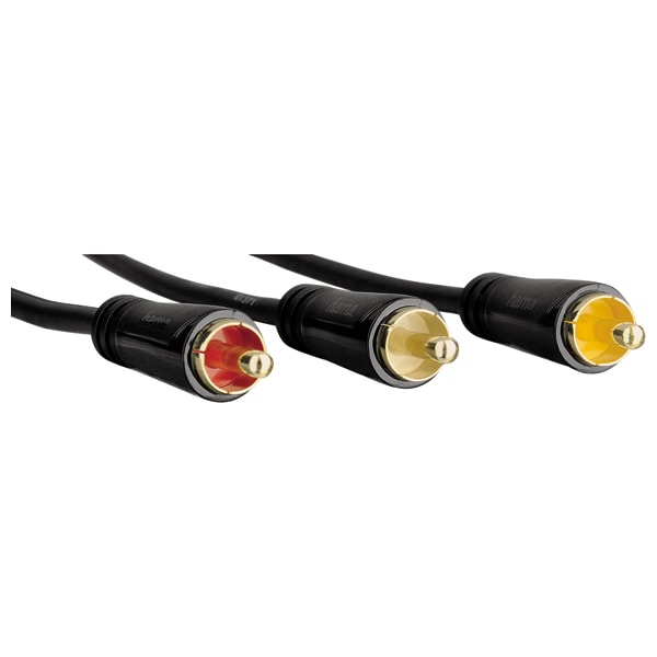 Cablu Scart - 3 RCA HAMA 122163, 1.5m, negru