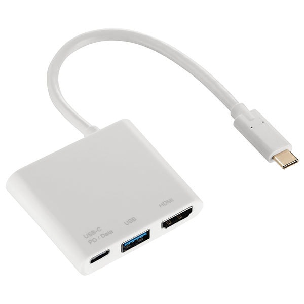 Hub USB Type-C HAMA 135728, USB 3.0, HDMI, alb