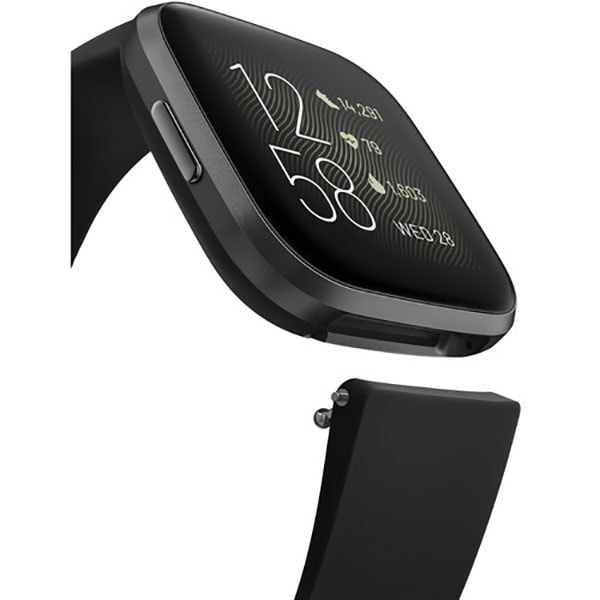Smartwatch FITBIT Versa 2, Android/iOS, silicon, Black / Carbon Aluminum