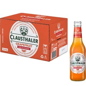 Bere cu arome Clausthaler Grapefruit bax 0.33L x 24 sticle