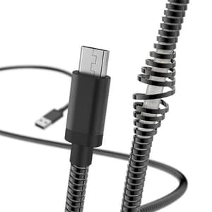 Cablu date HAMA Metal 183337, USB-A - MicroUSB, 1.5m, negru