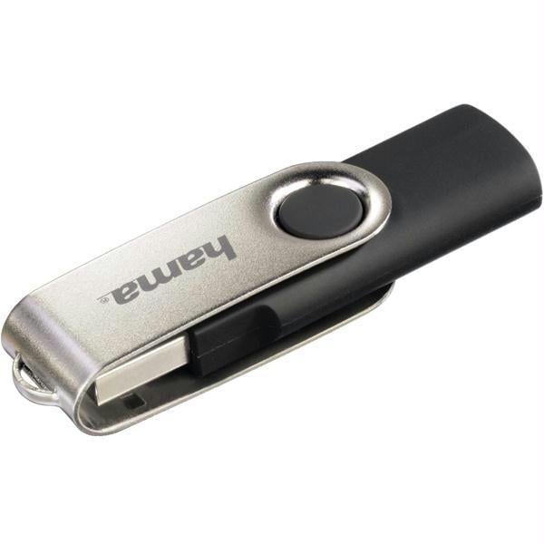 Memorie HAMA 32GB, USB 2.0, negru-argintiu