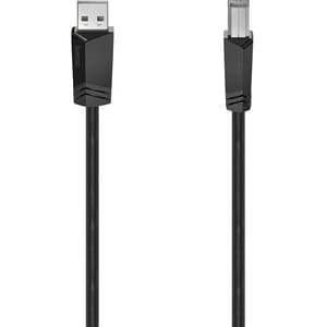 Cablu USB 2.0 A - USB B HAMA 200602, 1.5m, negru
