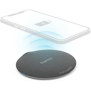 Incarcator wireless HAMA QI-FC10 Metal 201680, universal, QI, 10W, negru