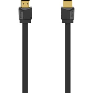 Cablu HDMI Ethernet HAMA 205013, 1.5m, 4K HDR, placat aur, negru
