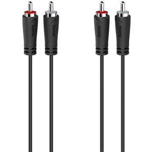 Cablu audio RCA HAMA 205258, 3m, negru