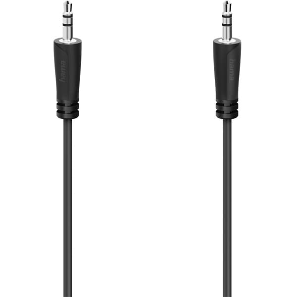 Cablu audio Jack 3.5 mm HAMA 205262, 1.5m, negru
