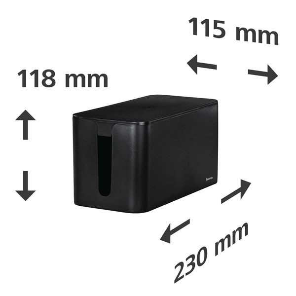 Caseta pentru organizare cabluri HAMA Mini 20663, negru