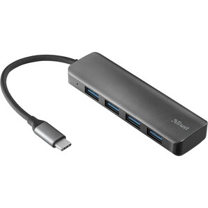 Hub USB-C TRUST Halyx 23328, USB 3.2, aluminium gri