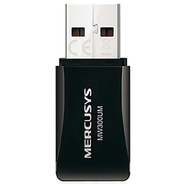 Adaptor USB Wireless MERCUSYS MW300UM, 300Mbps, negru