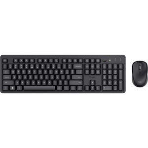 Kit tastatura si mouse Wireless TRUST Ody II 25018, USB, negru