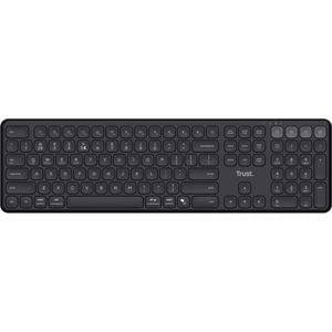 Tastatura wireless TRUST Vaiya 25511, USB, Bluetooth, negru