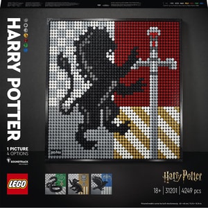 LEGO Art: Harry Potter Hogwarts Crests 31201, 18 ani+, 4249 piese
