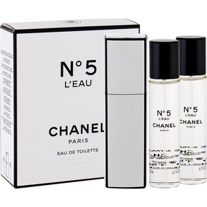 Set cadou CHANEL No. 5 L'Eau: Apa de toaleta refill, 2 buc, 20ml 