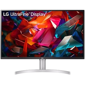 Monitor LED IPS LG UltraFine 32UN650K-W, 31.5", 4K QHD, 60Hz, HDR10, Boxe, alb