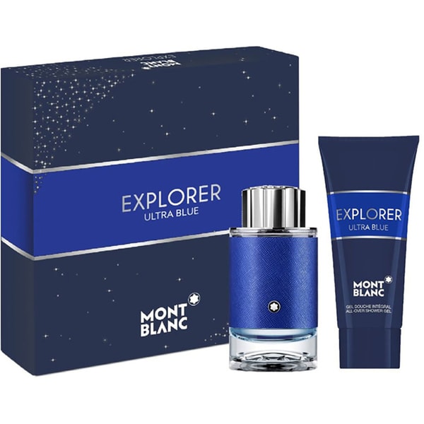 Set cadou MONT BLANC Explorer Ultra Blue: Apa de parfum, 60ml + Gel de dus, 100ml