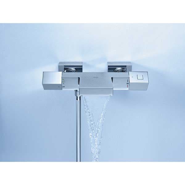 Baterie cada-dus GROHE Cube 34497000, termostat, metal, crom