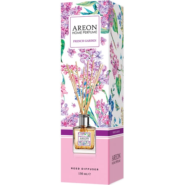 Odorizant cu betisoare AREON Home Perfume French Garden, 150 ml