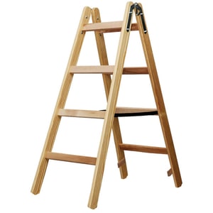 Scara lemn BRENNENSTUHL 213887, 2 x 4 trepte, max 150 Kg