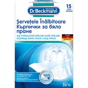 Servetele inalbitoare DR.BECKMANN, 15 buc