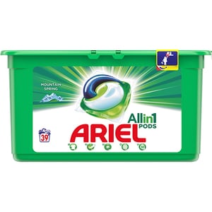 Detergent capsule ARIEL All in One PODS Mountain Spring, 39 spalari