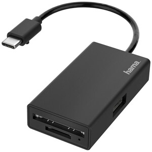 Hub USB Type-C HAMA 200126, USB 2.0, negru