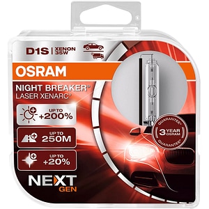 Bec auto Xenon OSRAM Night Breaker Laser, D1S, 4500K, 35W, 12V, 2buc