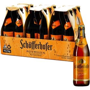 Bere blonda Schofferhofer Hefeweizen bax 0.5L x 18 sticle