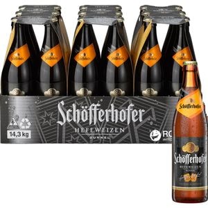 Bere neagra Schofferhofer Hefeweizen Dark bax 0.5L x 18 sticle