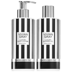 Set ingrijire corp VIVIAN GRAY Lemon & Green Tea: Gel de dus, 250ml + Lotiune de corp, 250ml