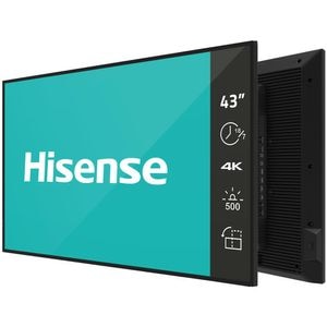Display profesional HISENSE 43GM50D, 43", 4K UHD, 60Hz, Wi-Fi, Boxe, negru