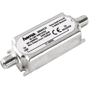 Amplificator semnal SAT Inline HAMA 44131, 20 dB, argintiu