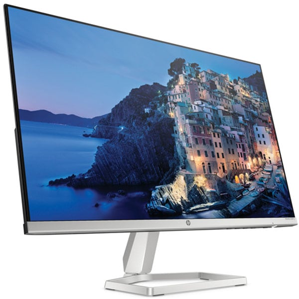 Monitor LED IPS HP M24fd, 23.8", Full HD, 75Hz, AMD FreeSync, negru-argintiu