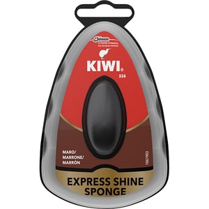 Burete cu silicon pentru incaltaminte KIWI Express Shine, maro, 7ml