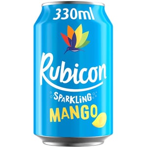 Bautura racoritoare carbogazoasa RUBICON Sparkling Mango, bax 0.33L x 24 doze