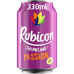 Bautura racoritoare carbogazoasa RUBICON Sparkling Passion Fruit, bax 0.33L x 24 doze