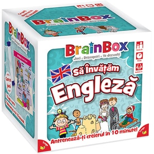 Joc de societate BRAINBOX Sa invatam Engleza BX0520, 8 ani+, 1-6 jucatori