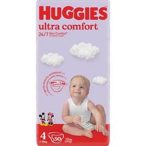 Scutece HUGGIES Ultra Comfort Jumbo nr 4, Unisex, 7-18 kg, 50 buc