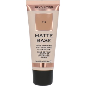 Fond de ten MAKEUP REVOLUTION Matte Base, F12, 28ml
