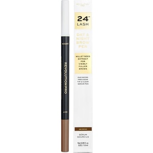 Creion pentru sprancene MAKEUP REVOLUTION 24h Day and Night, Ash Brown, 1.6ml
