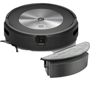 Aspirator robot IROBOT Roomba j5, 0.27l, autonomie max 75 min, negru-argintiu