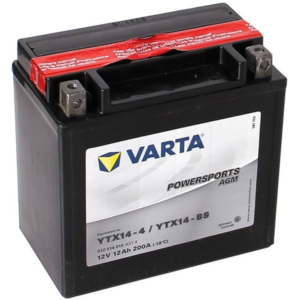 sarcoma Elemental sent Baterie moto VARTA Powersports Funstart AGM 512014010, 12V, 12Ah, 200A